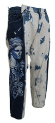 Dolce & Gabbana Blue Ceasar Denim Cotton Loose Fit Jeans -   -  Dolce & Gabbana.