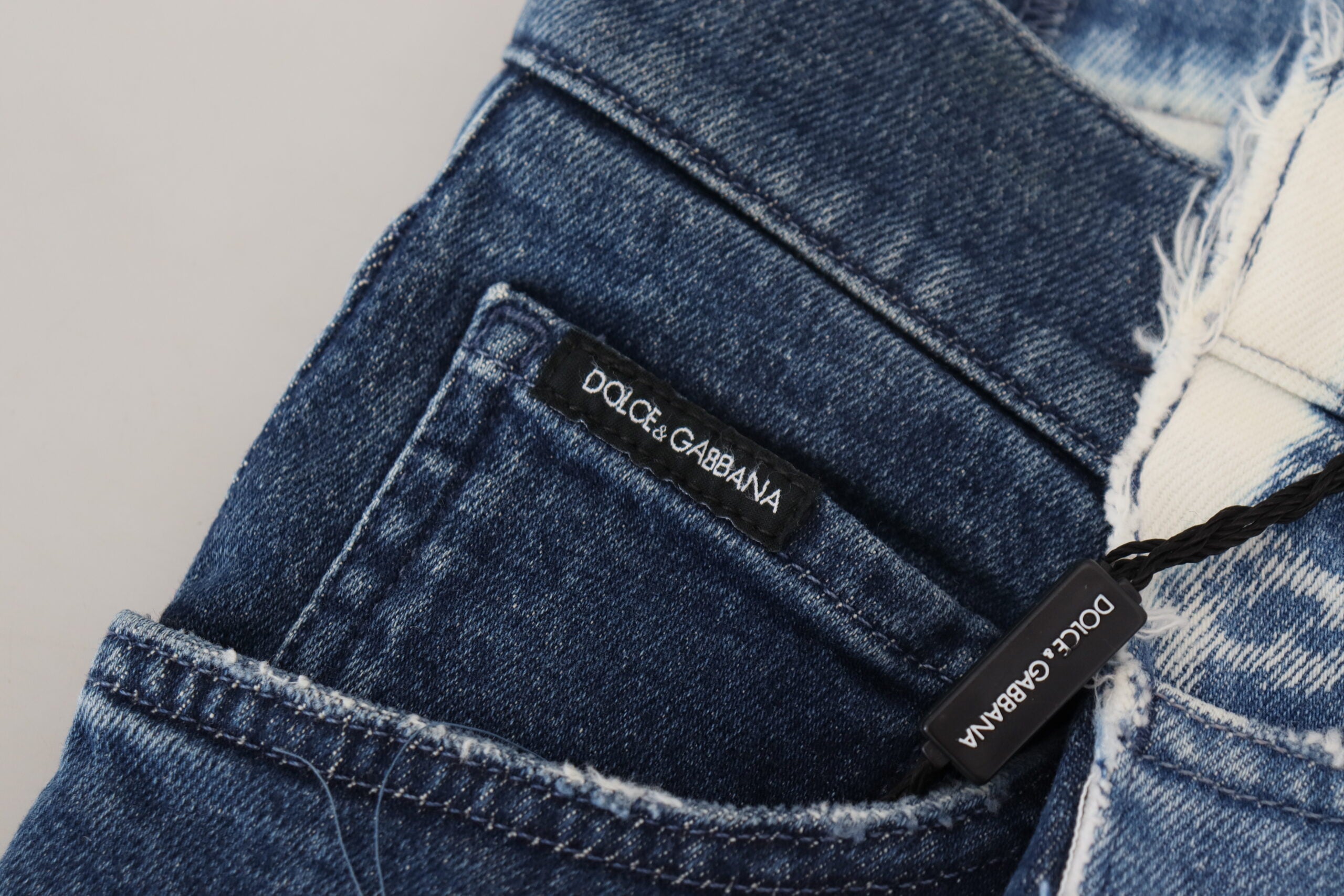 Dolce & Gabbana Blue Ceasar Denim Cotton Loose Fit Jeans -   -  Dolce & Gabbana.