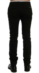 GF Ferre Black Cotton Stretch Chinos Pants -   -  GF Ferre.