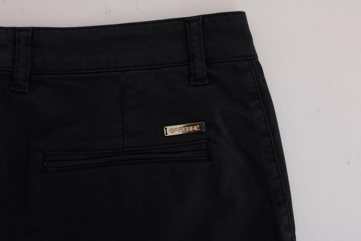 GF Ferre Blue Cotton Stretch Chinos Pants -   -  GF Ferre.
