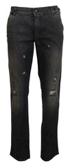 Dolce & Gabbana Gray Green Denim Regular Fit Jeans -   -  Dolce & Gabbana.