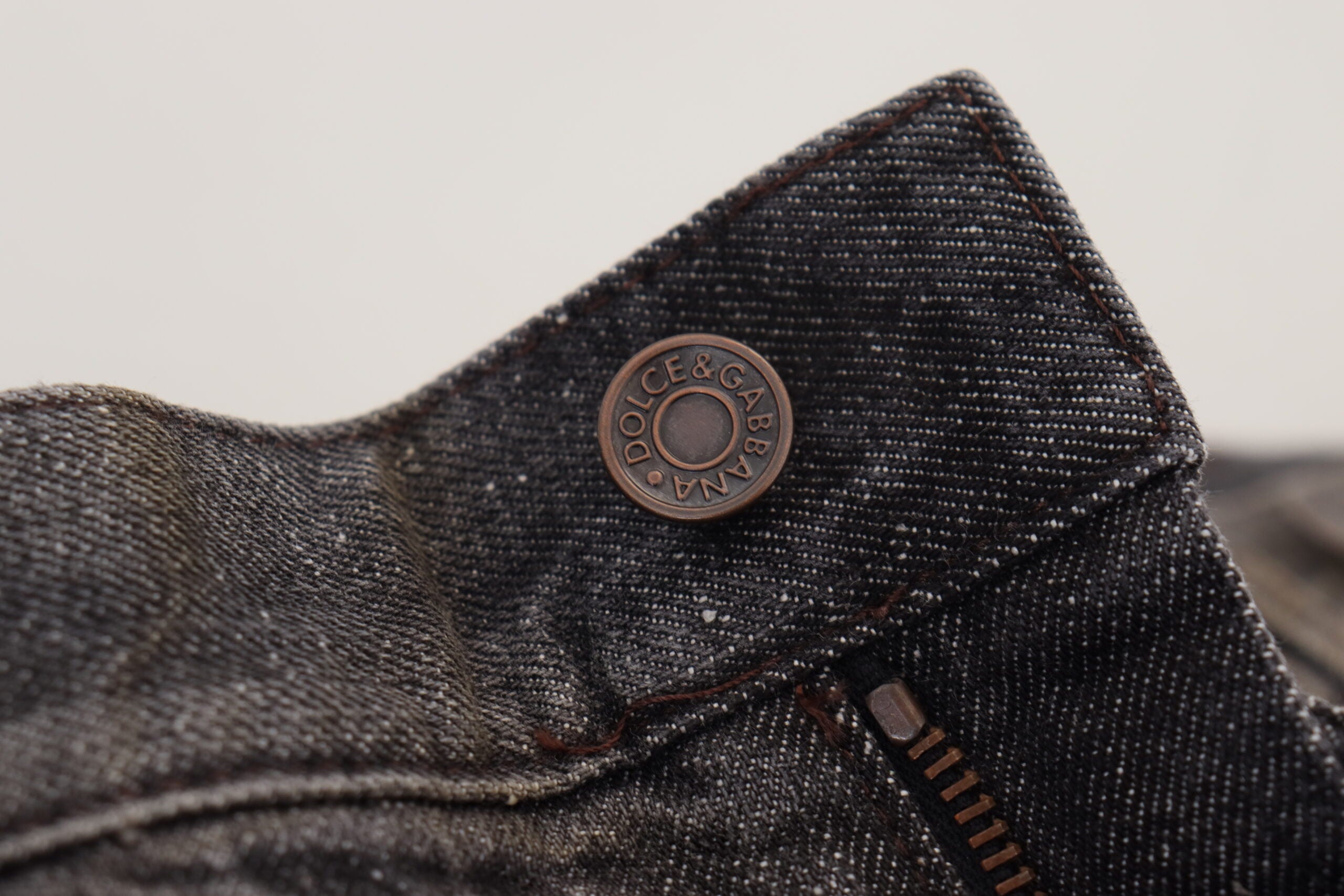 Dolce & Gabbana Gray Green Denim Regular Fit Jeans -   -  Dolce & Gabbana.