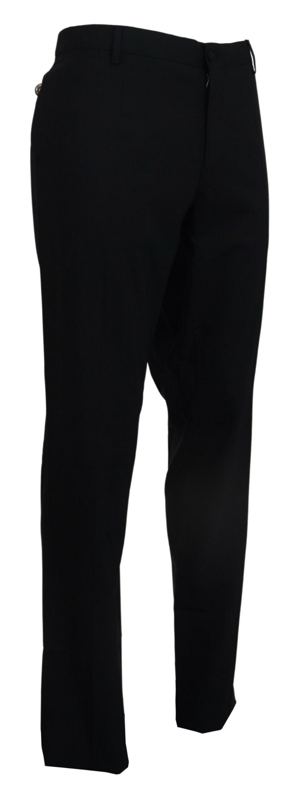 Dolce & Gabbana Black Wool Stretch Dress Formal Slim Fit Pant -   -  Dolce & Gabbana.