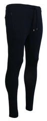 Dolce & Gabbana Blue Mens Sport Cotton Sweatpants Pants -   -  Dolce & Gabbana.