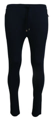 Dolce & Gabbana Blue Mens Sport Cotton Sweatpants Pants -   -  Dolce & Gabbana.
