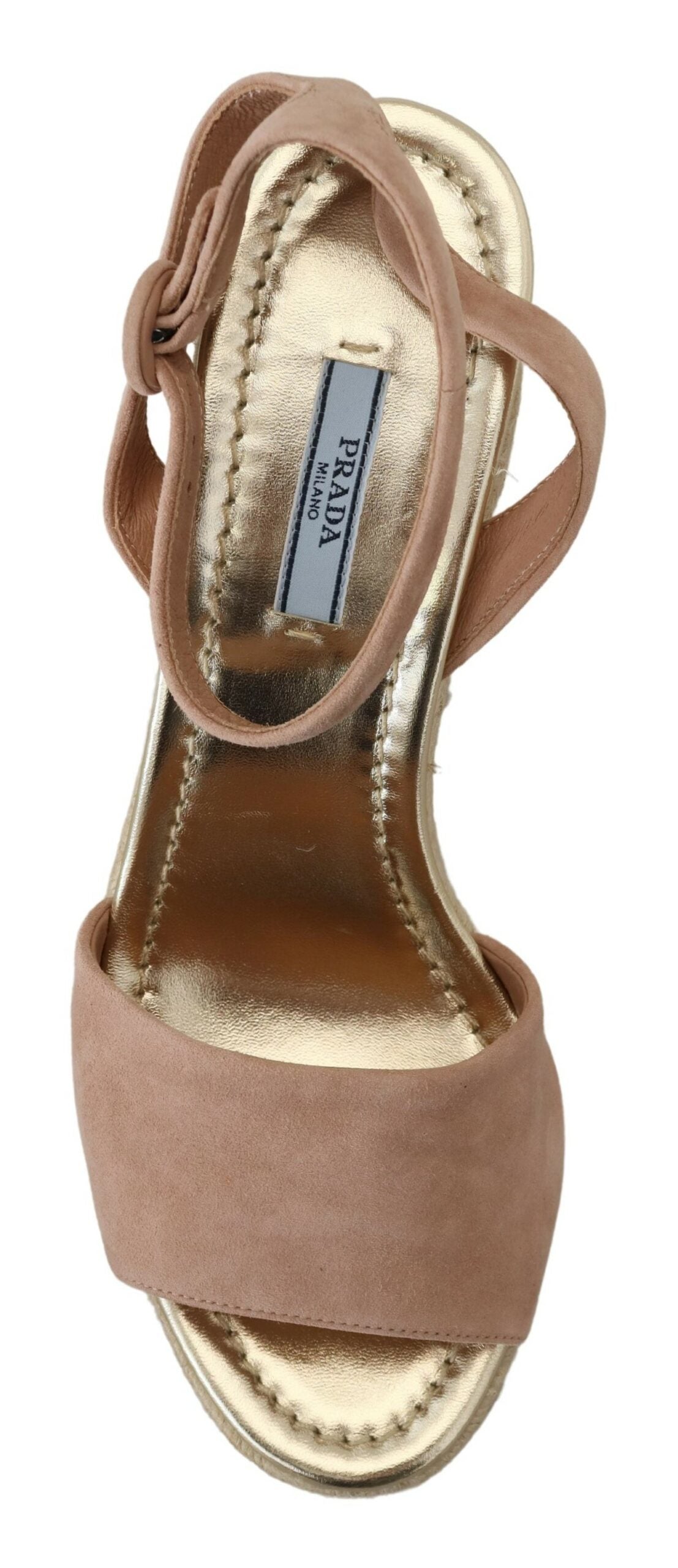 Prada Pink Suede Leather Ankle Strap Sandals -   -  Prada.