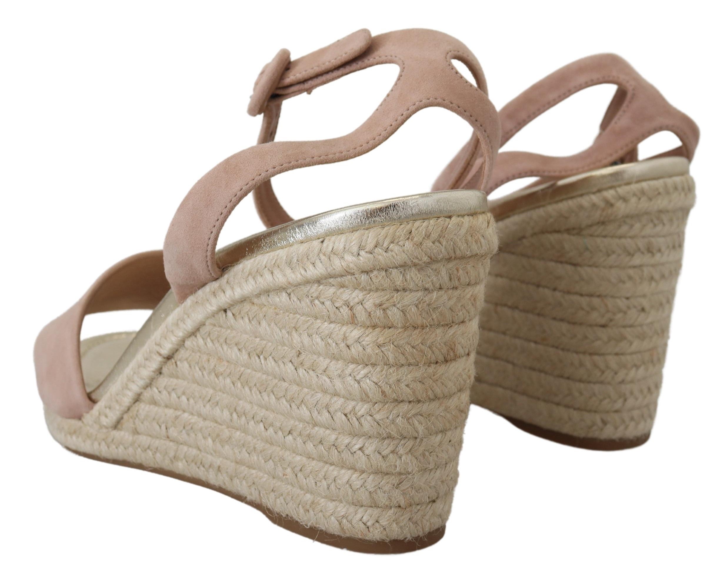 Prada Pink Suede Leather Ankle Strap Sandals -   -  Prada.