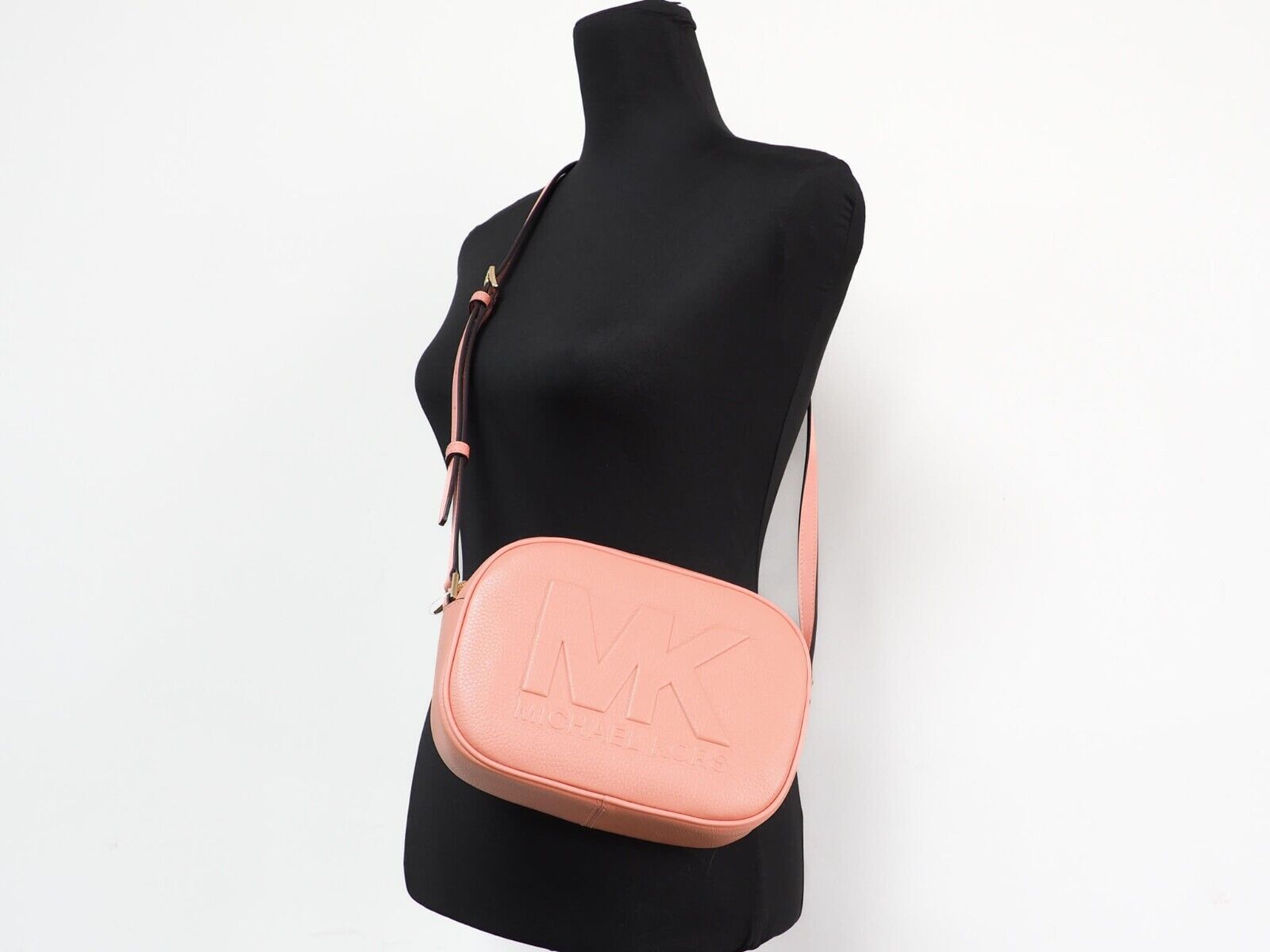 Michael Kors Jet Set Travel Medium Sherbert Leather Oval Camera Crossbody Bag -  Luxury Cross Body Bag for Women -  Michael Kors.
