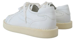 Dolce & Gabbana White Leather Low Top Oxford Sneakers Casual Shoes -   -  Dolce & Gabbana.