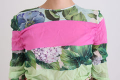 Dolce & Gabbana Multicolor Silk Floral Bodycon Sheath Dress -   -  Dolce & Gabbana.