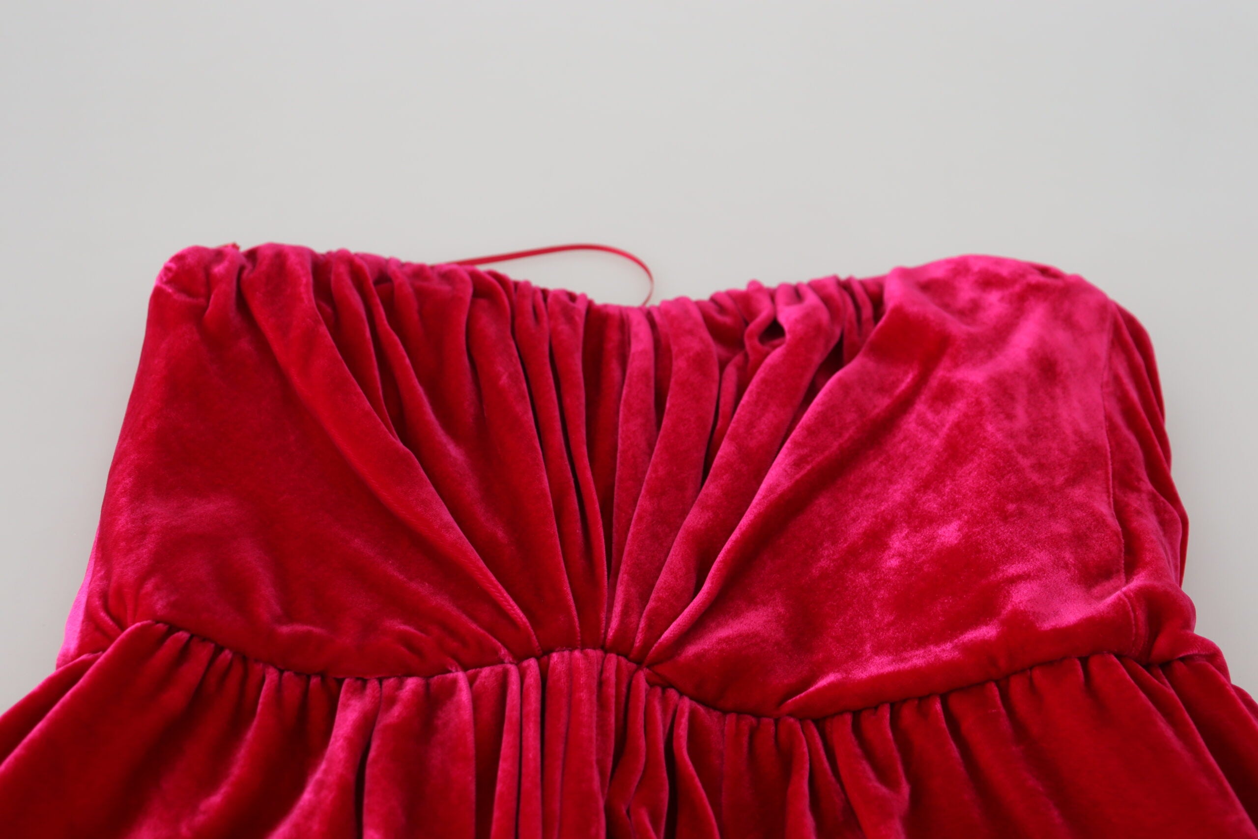 Dolce & Gabbana Pink Viscose Stretch Strapless A-line Dress -   -  Dolce & Gabbana.