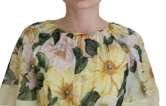 Dolce & Gabbana Multicolor Silk Floral Print Long Maxi Dress -   -  Dolce & Gabbana.