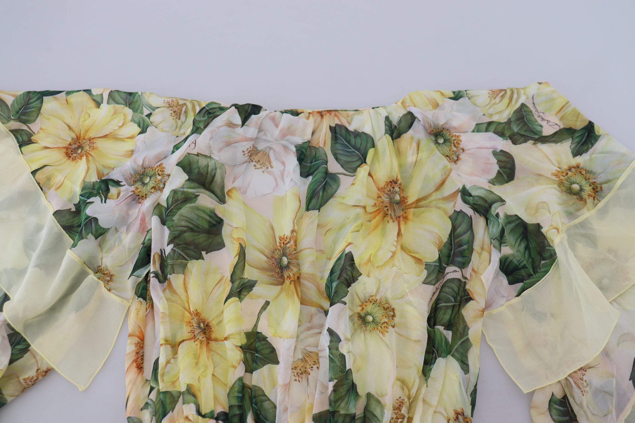 Dolce & Gabbana Multicolor Silk Floral Print Long Maxi Dress -   -  Dolce & Gabbana.