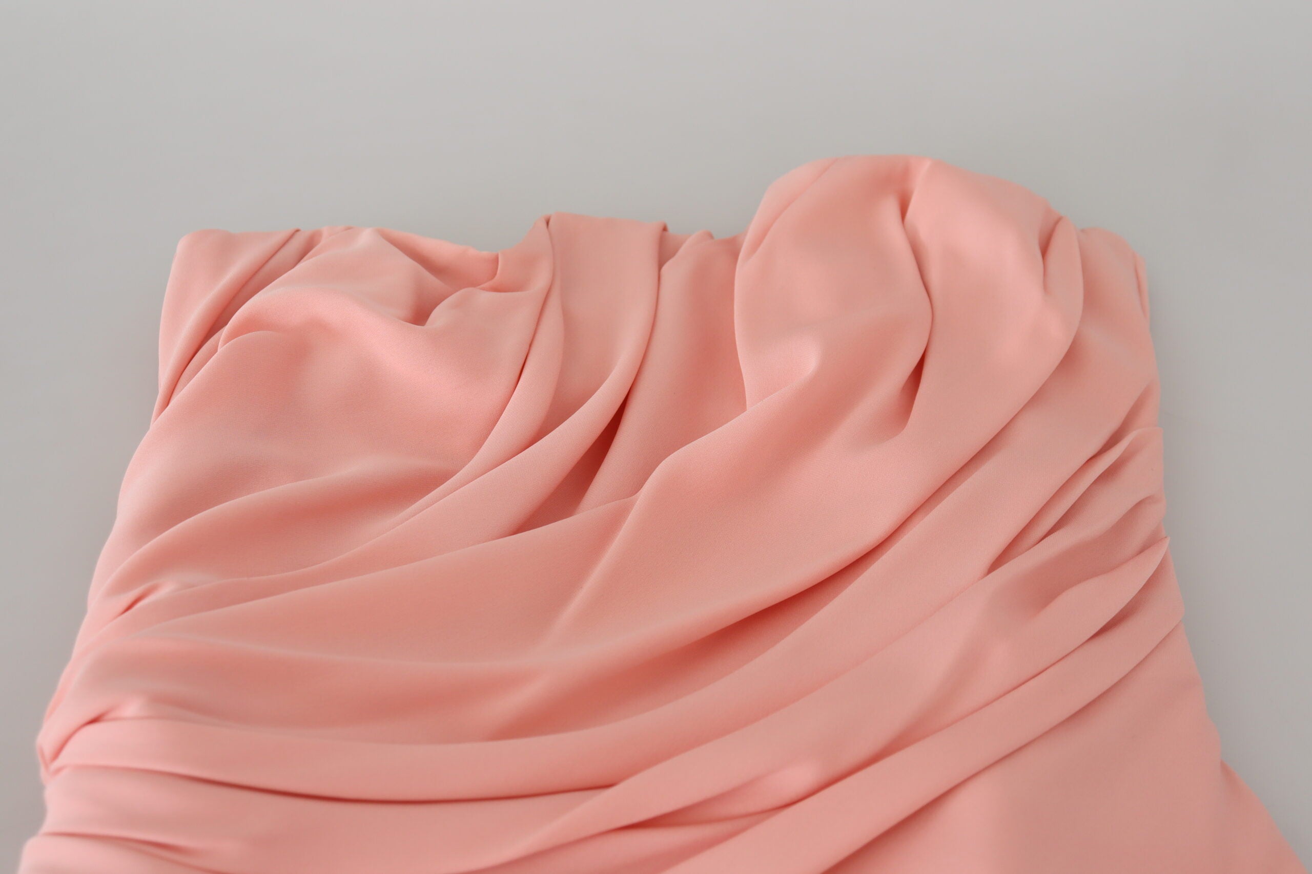 Dolce & Gabbana Pink Silk Stretch Strapless Sheath Dress -   -  Dolce & Gabbana.