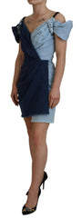 Dolce & Gabbana Two Tone Blue Patchwork Denim Mini Dress -   -  Dolce & Gabbana.