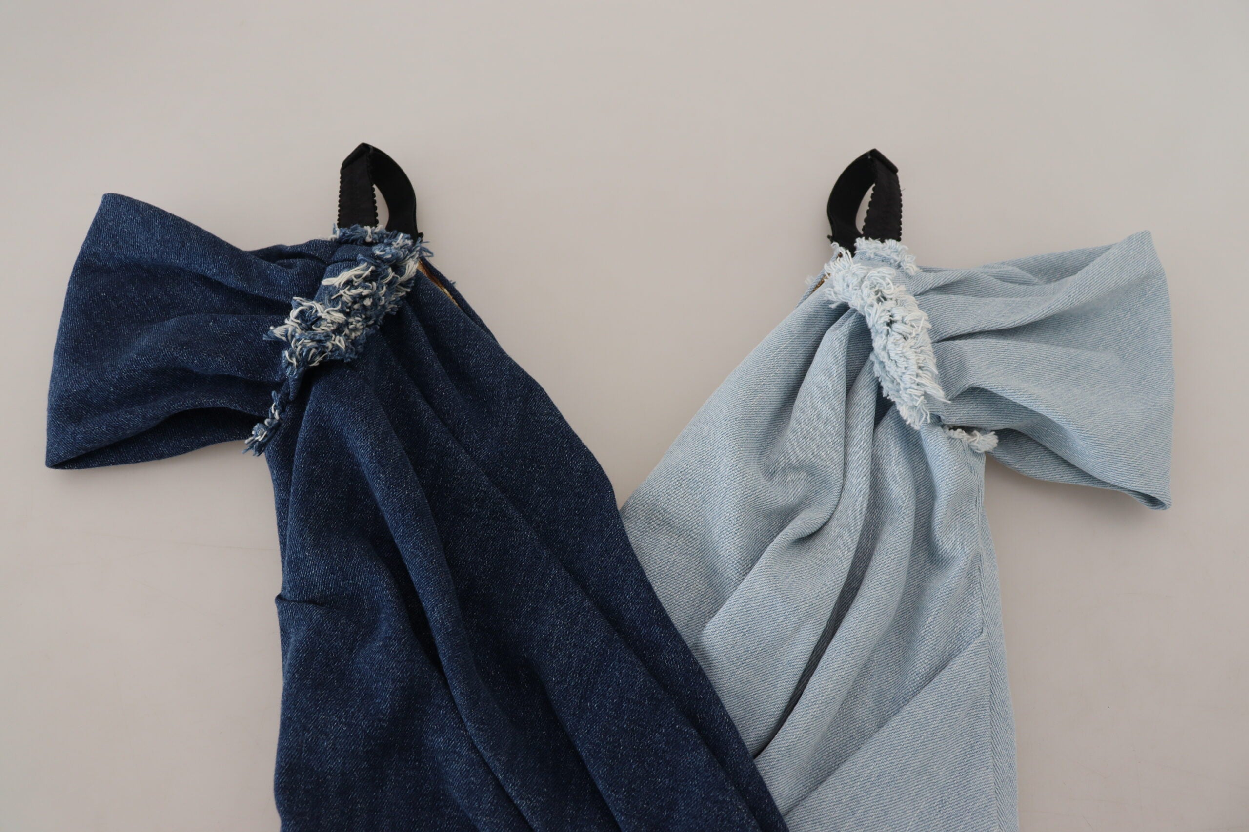 Dolce & Gabbana Two Tone Blue Patchwork Denim Mini Dress -   -  Dolce & Gabbana.