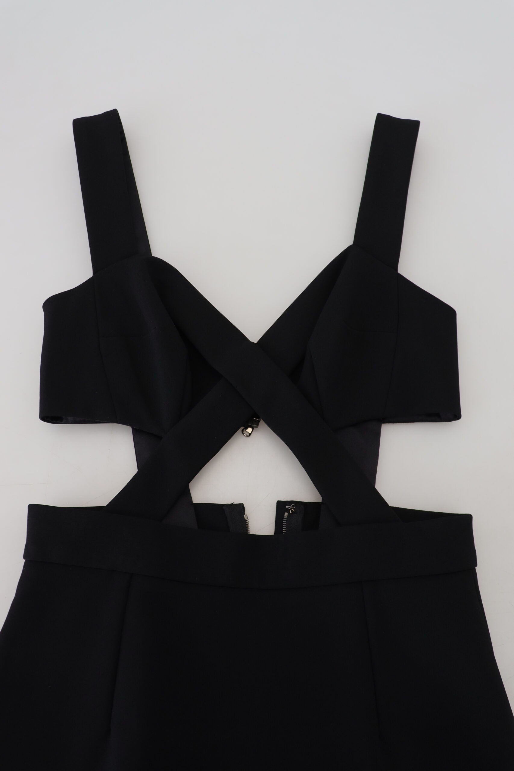 Dolce & Gabbana Black Viscose Bodycon Sheath Midi Dress -   -  Dolce & Gabbana.