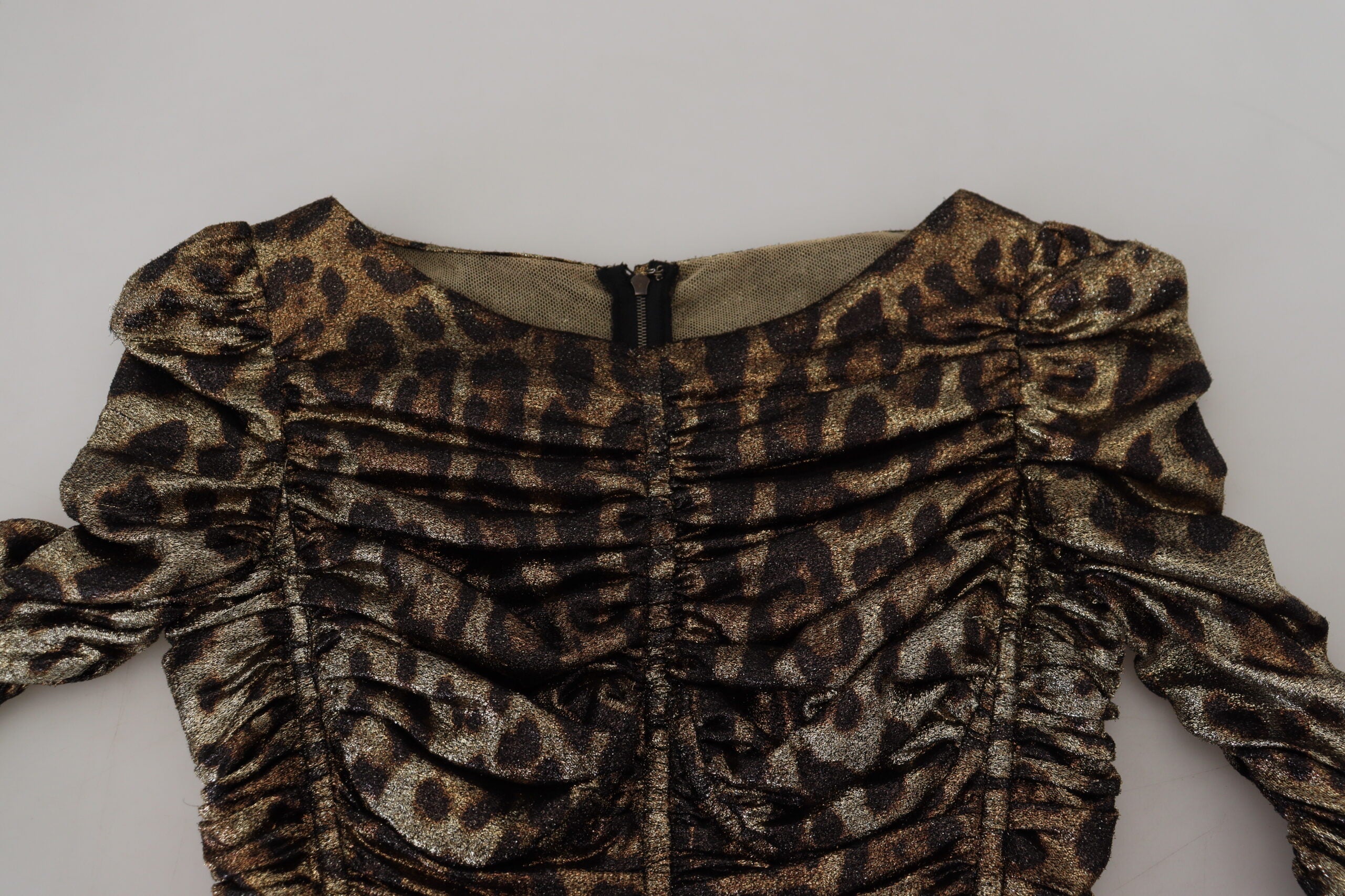 Dolce & Gabbana Multicolor Leopard Bodycon Sheath Midi Dress -   -  Dolce & Gabbana.