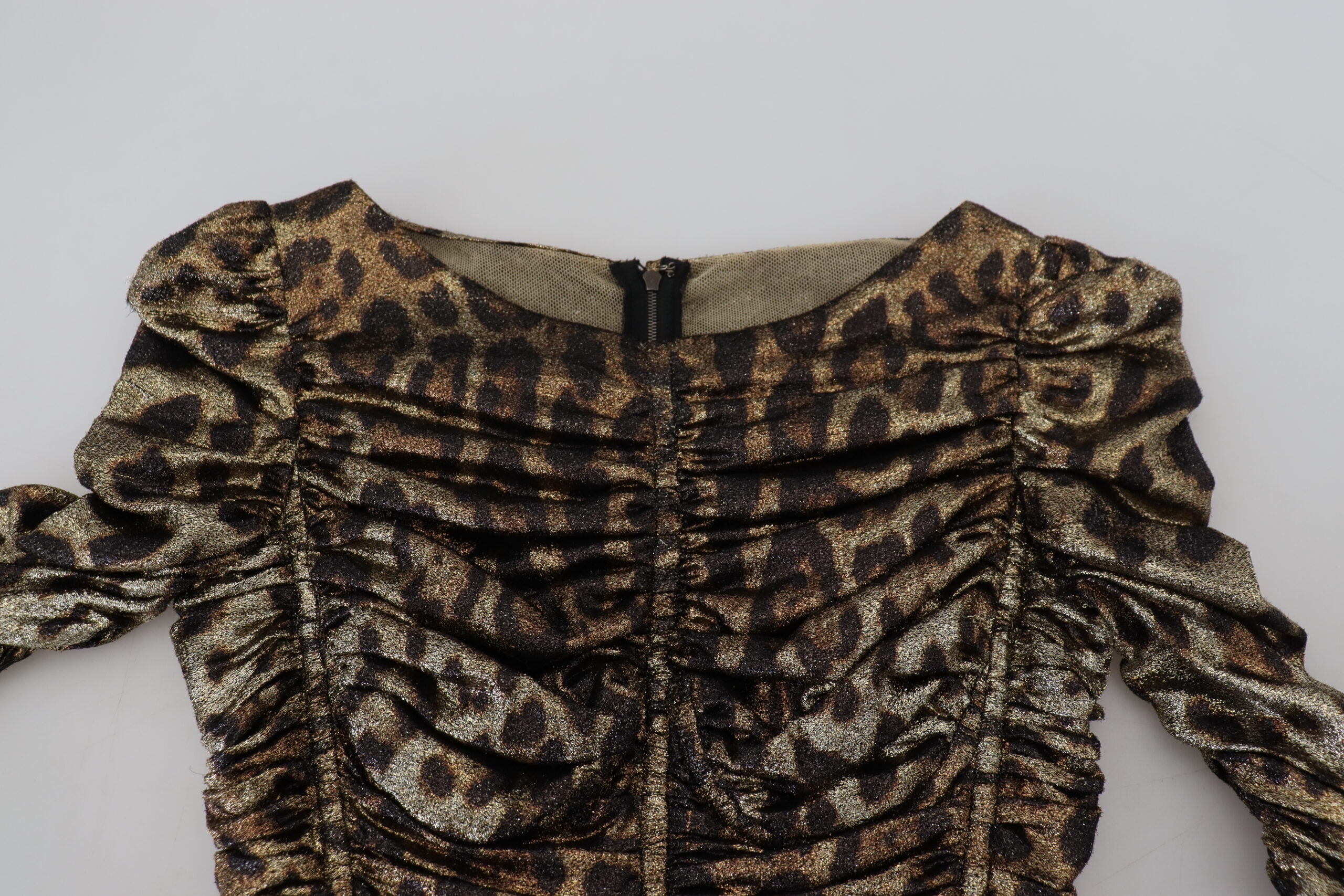 Dolce & Gabbana Multicolor Leopard Bodycon Sheath Midi Dress -   -  Dolce & Gabbana.