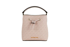 Michael Kors Suri Small Dark Powder Blush Signature PVC Bucket Crossbody Handbag -  Luxury Cross Body Bag for Women -  Michael Kors.