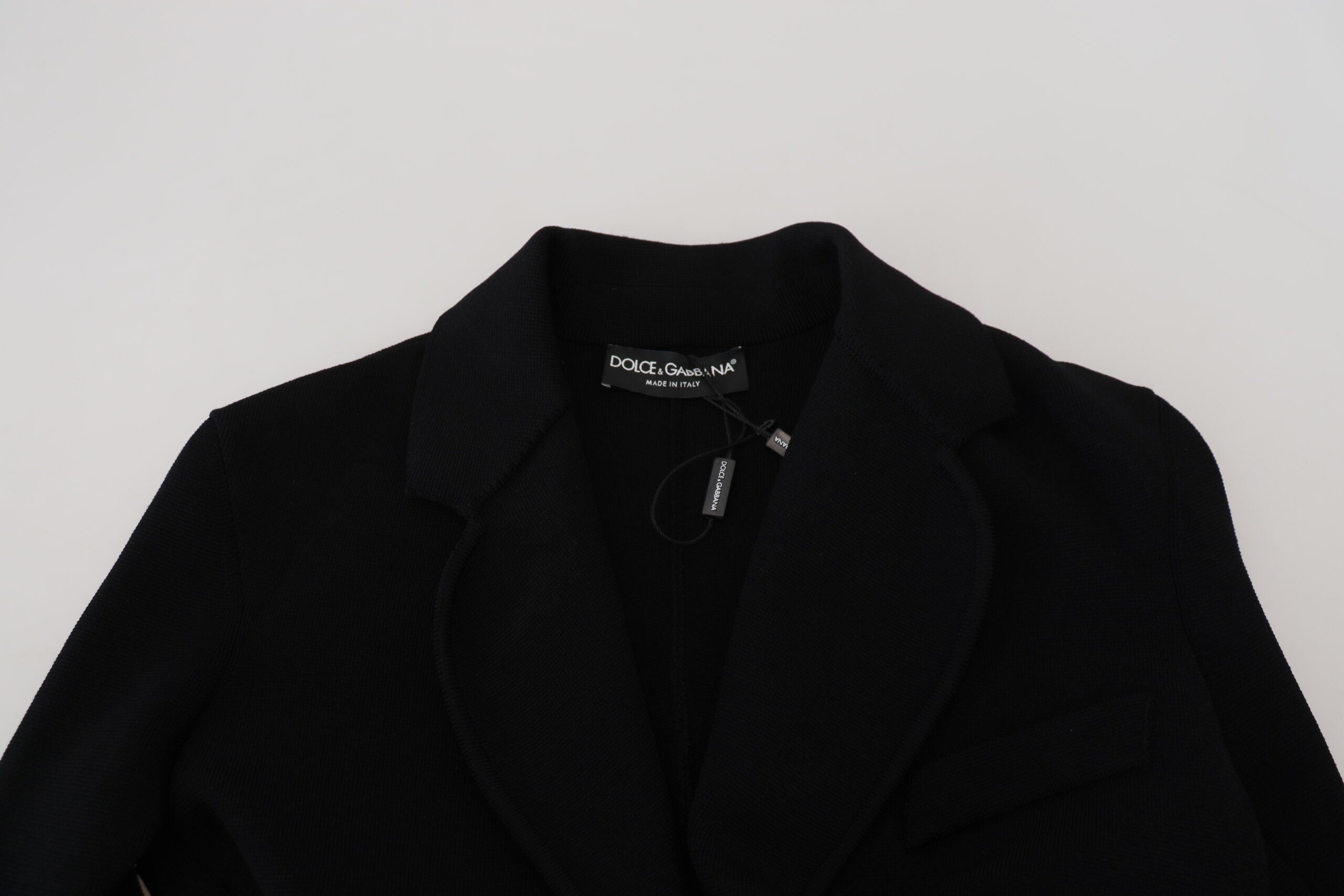 Dolce & Gabbana Black Button Cardigan Blazer Viscose Jacket -   -  Dolce & Gabbana.