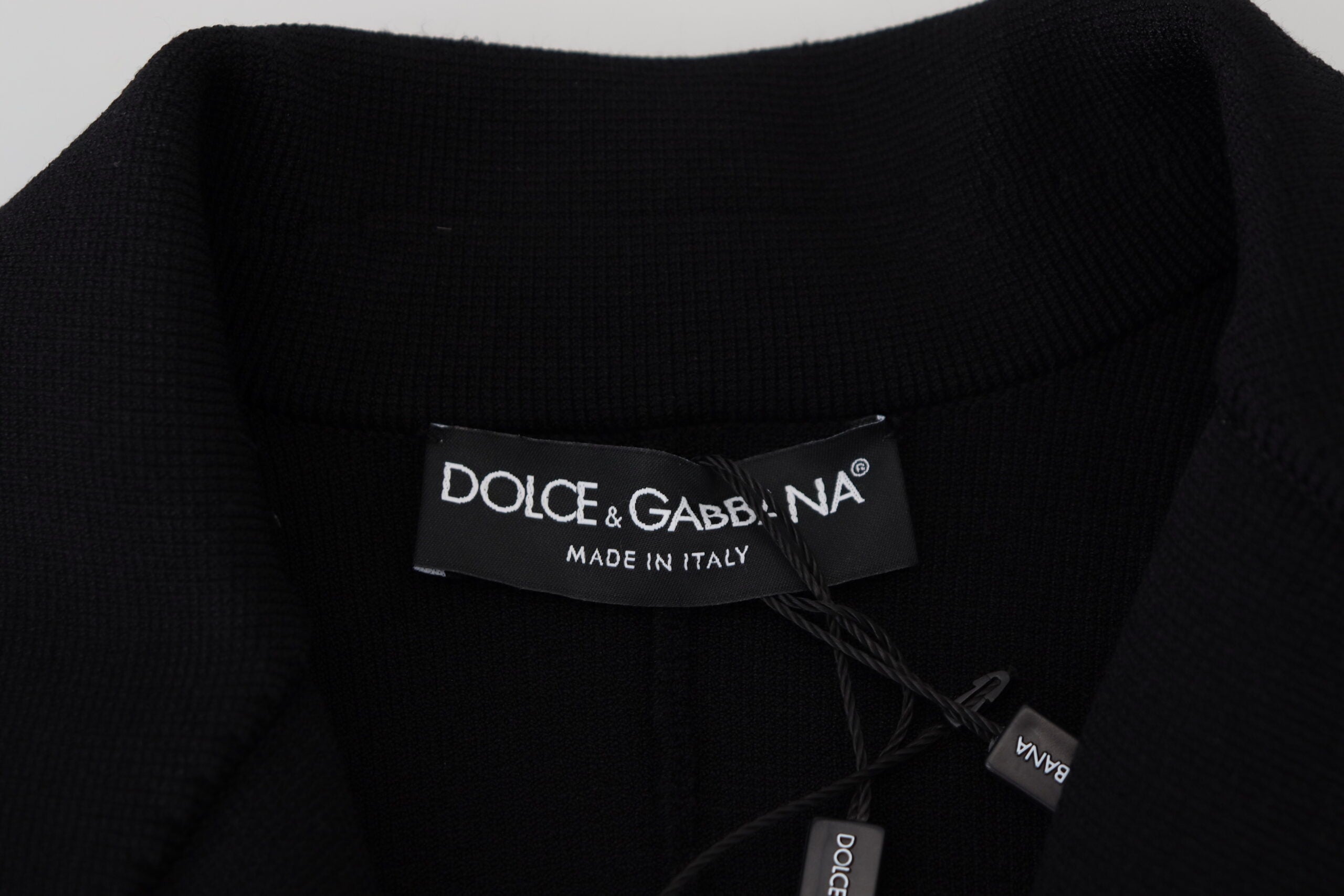Dolce & Gabbana Black Button Cardigan Blazer Viscose Jacket -   -  Dolce & Gabbana.