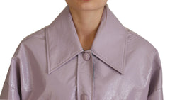 Dolce & Gabbana Purple Cotton Button Down Cropped Jacket -   -  Dolce & Gabbana.