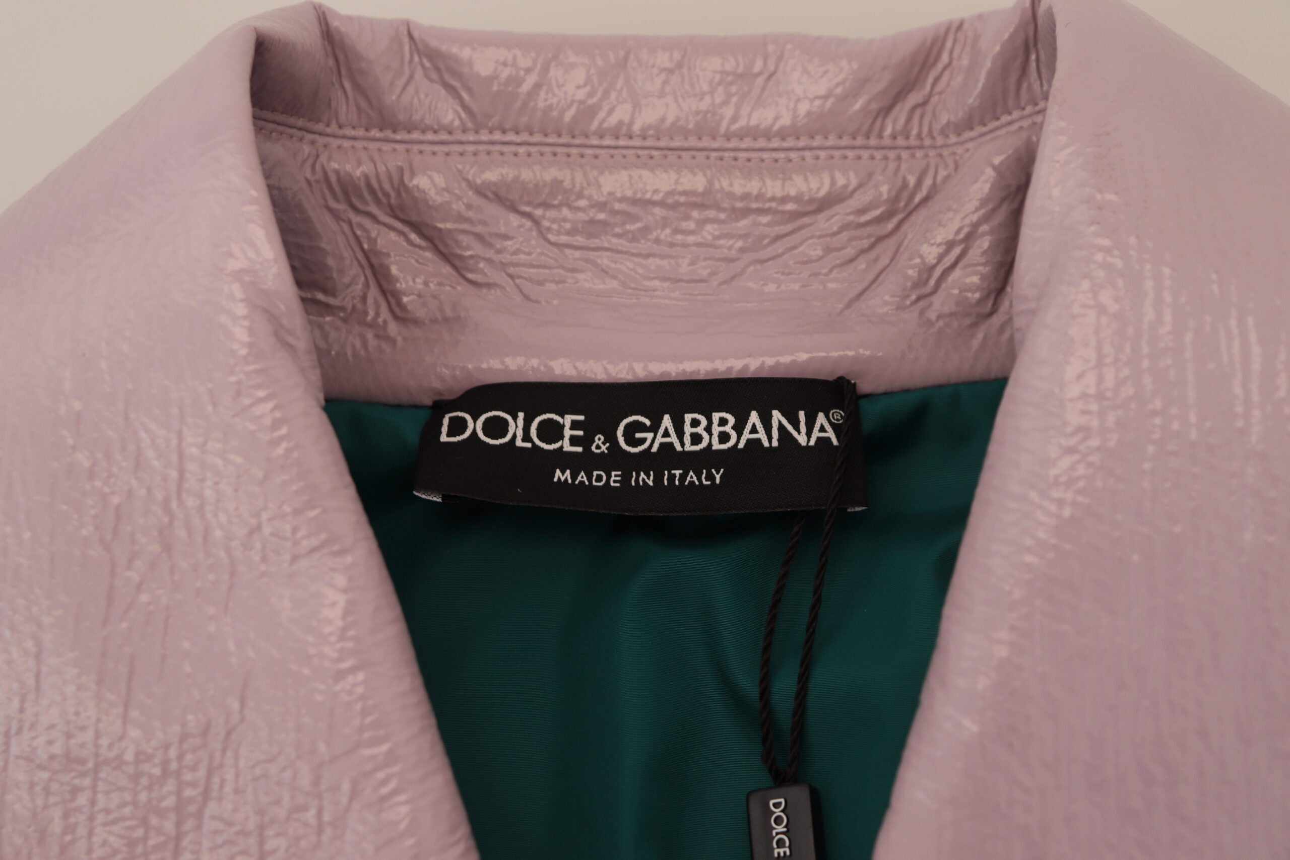 Dolce & Gabbana Purple Cotton Button Down Cropped Jacket -   -  Dolce & Gabbana.