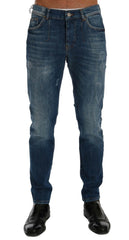 Frankie Morello Blue Wash Perth Slim Fit Jeans -   -  Frankie Morello.