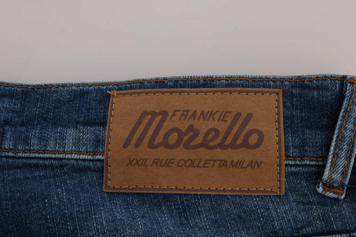 Frankie Morello Blue Wash Perth Slim Fit Jeans -   -  Frankie Morello.