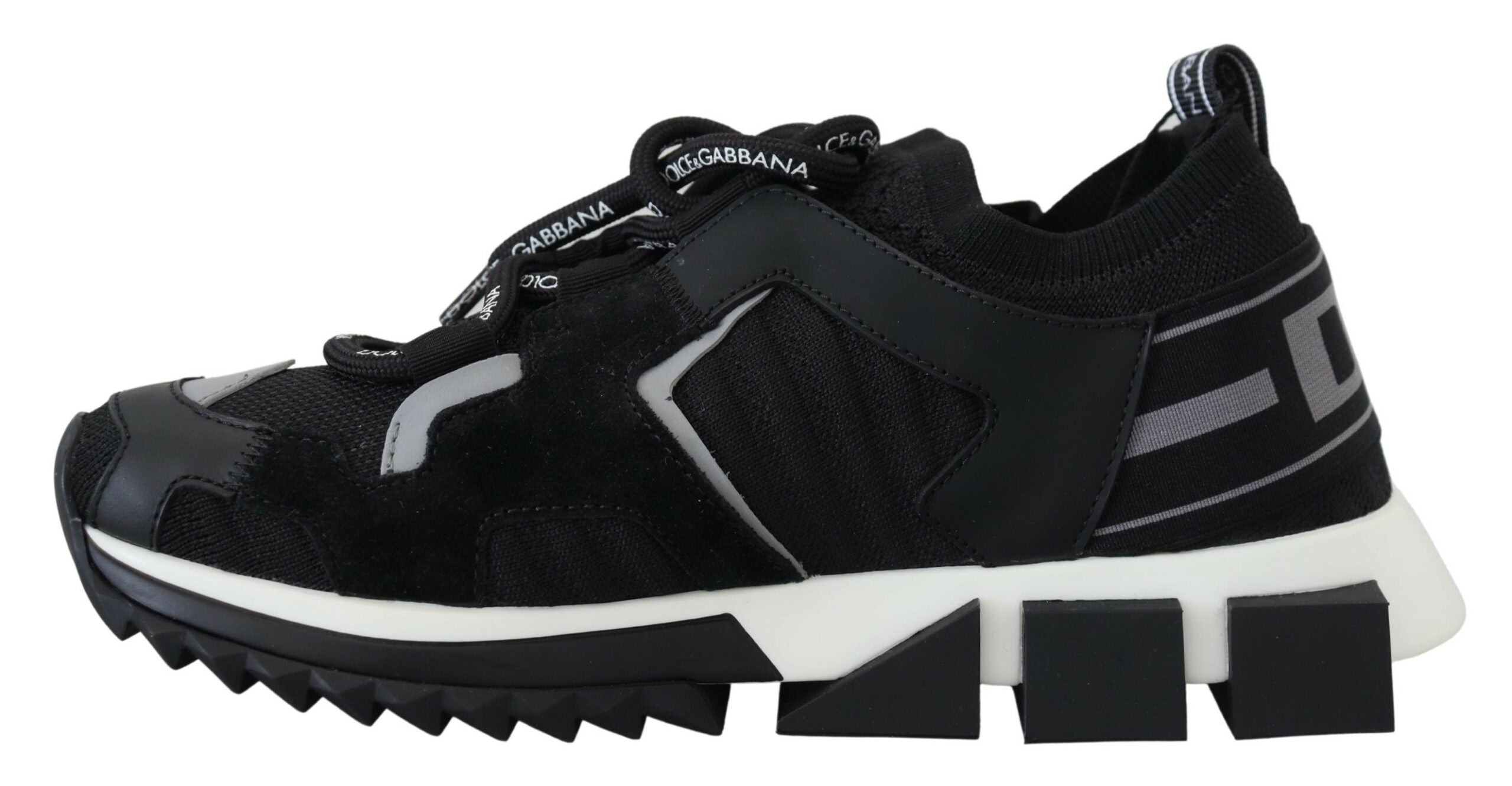 Dolce & Gabbana Black Mesh Sorrento Trekking Sneakers Shoes -   -  Dolce & Gabbana.