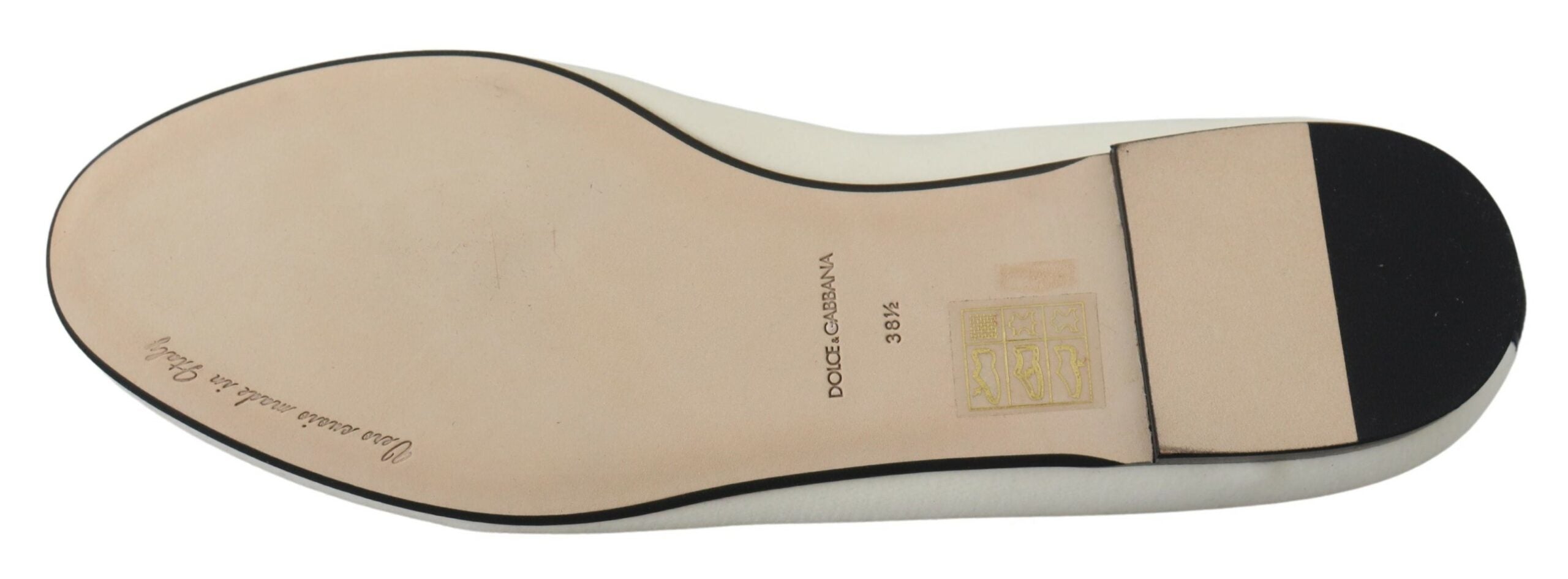 Dolce & Gabbana White Velvet Slip Ons Loafers Flats Shoes -   -  Dolce & Gabbana.