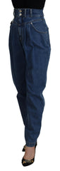 Dolce & Gabbana Blue High Waist Denim Cotton Stretch Jeans -   -  Dolce & Gabbana.