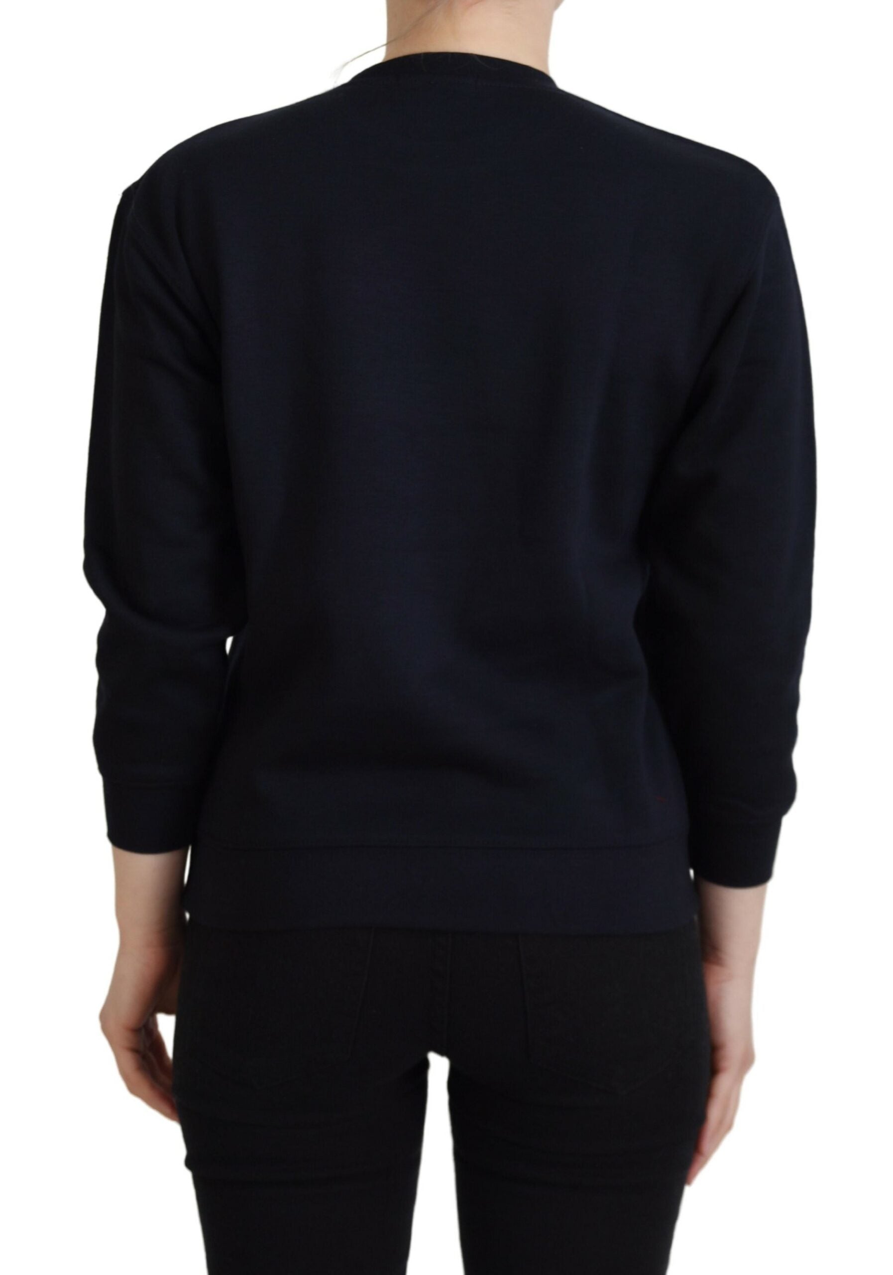 Philippe Model Black Printed Long Sleeves Pullover Sweater -   -  Philippe Model.