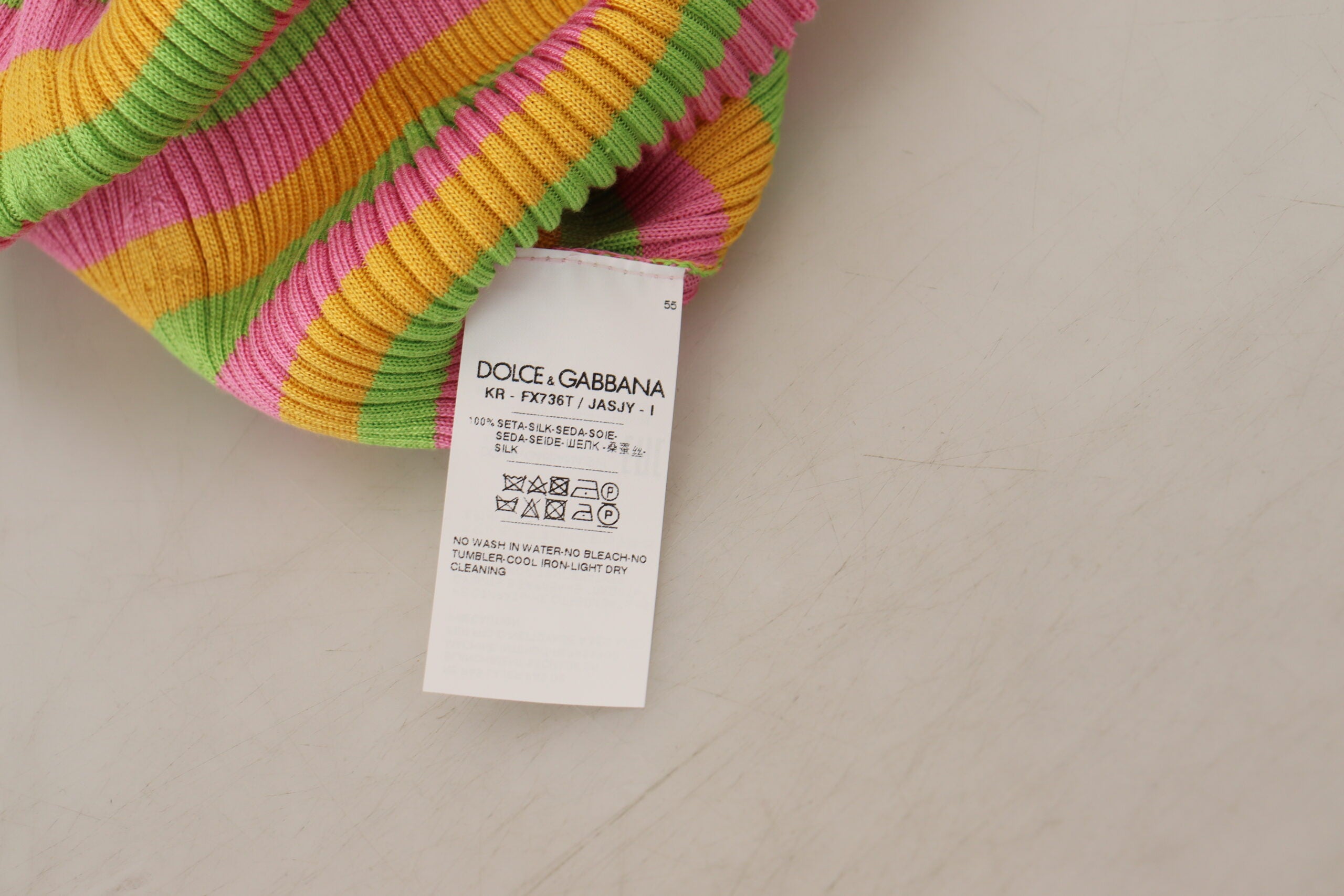 Dolce & Gabbana Multicolor Silk Vest Pullover Tank Top -   -  Dolce & Gabbana.