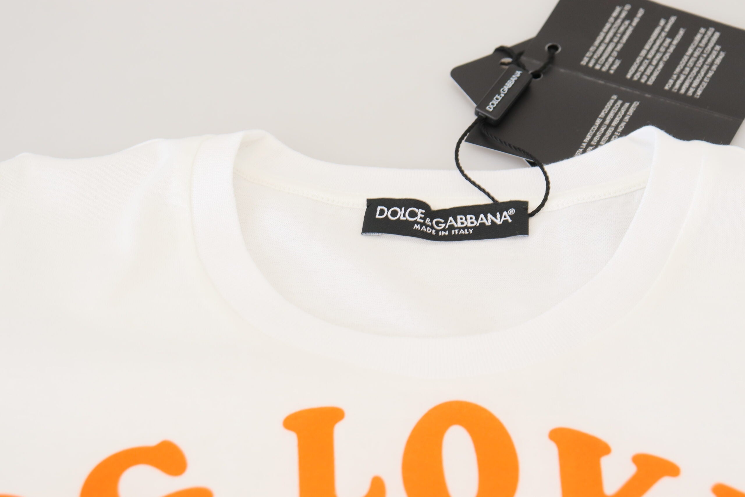 Dolce & Gabbana White Cotton DG Loves SUD  T-shirt -   -  Dolce & Gabbana.