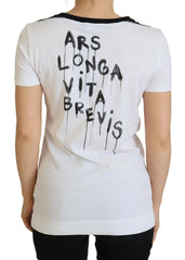 Dolce & Gabbana White Cotton T-shirt Crewneck T-shirt -   -  Dolce & Gabbana.