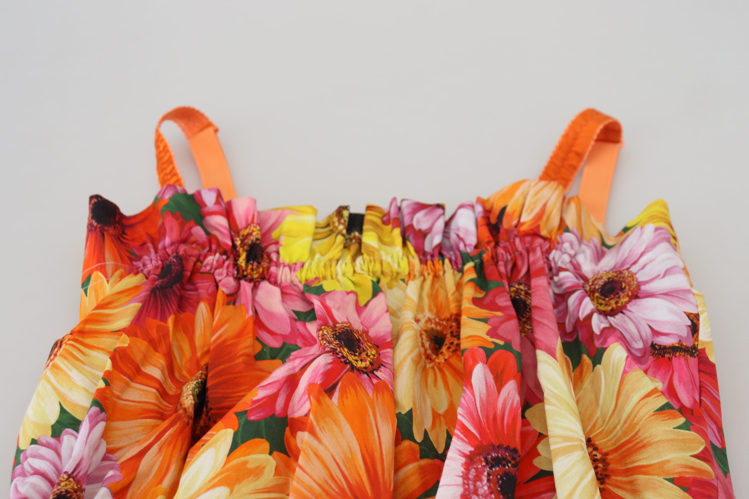 Dolce & Gabbana Blouse Cropped Floral Cotton Tank Top -   -  Dolce & Gabbana.