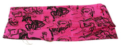John Galliano Pink Newspaper Print Bra Cropped Blouse -   -  John Galliano.