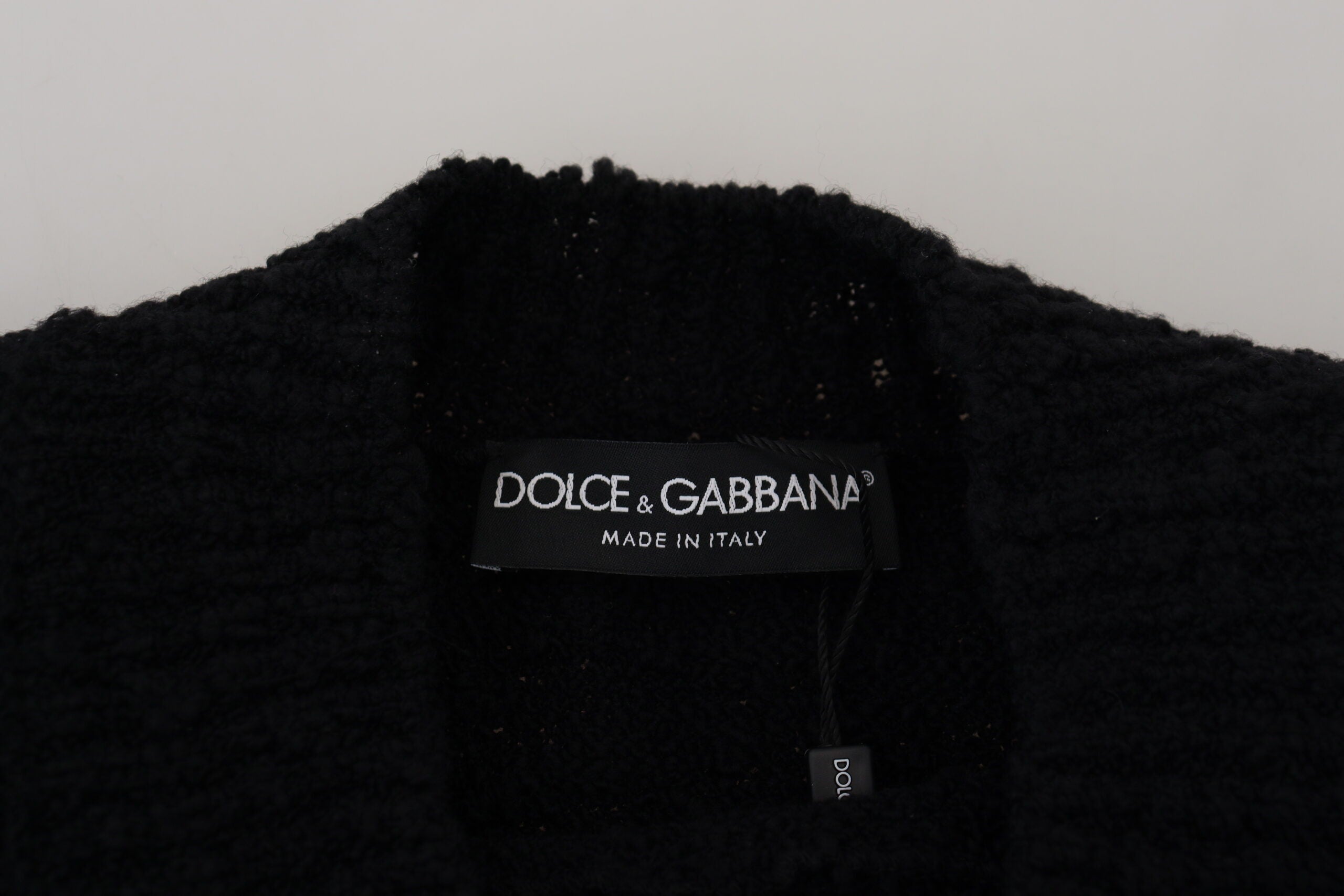 Dolce & Gabbana Black Wool Knit Crewneck Pullover Sweater -   -  Dolce & Gabbana.
