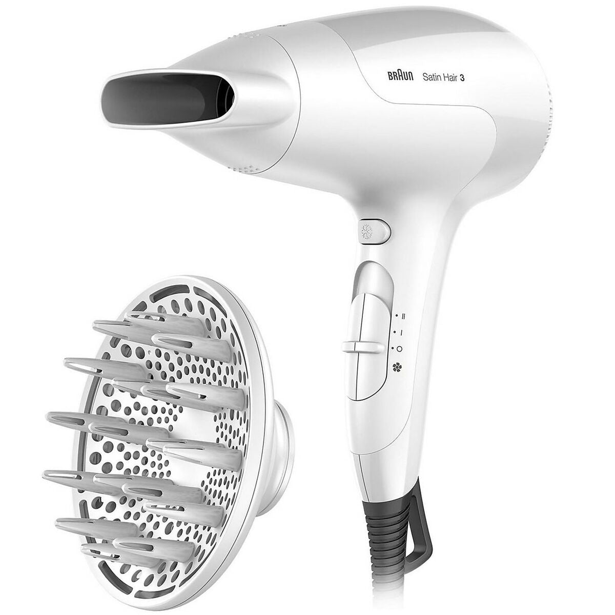 Hairdryer Braun BRHD385E White 2000 W -  Beauty, Hair care -  Braun.