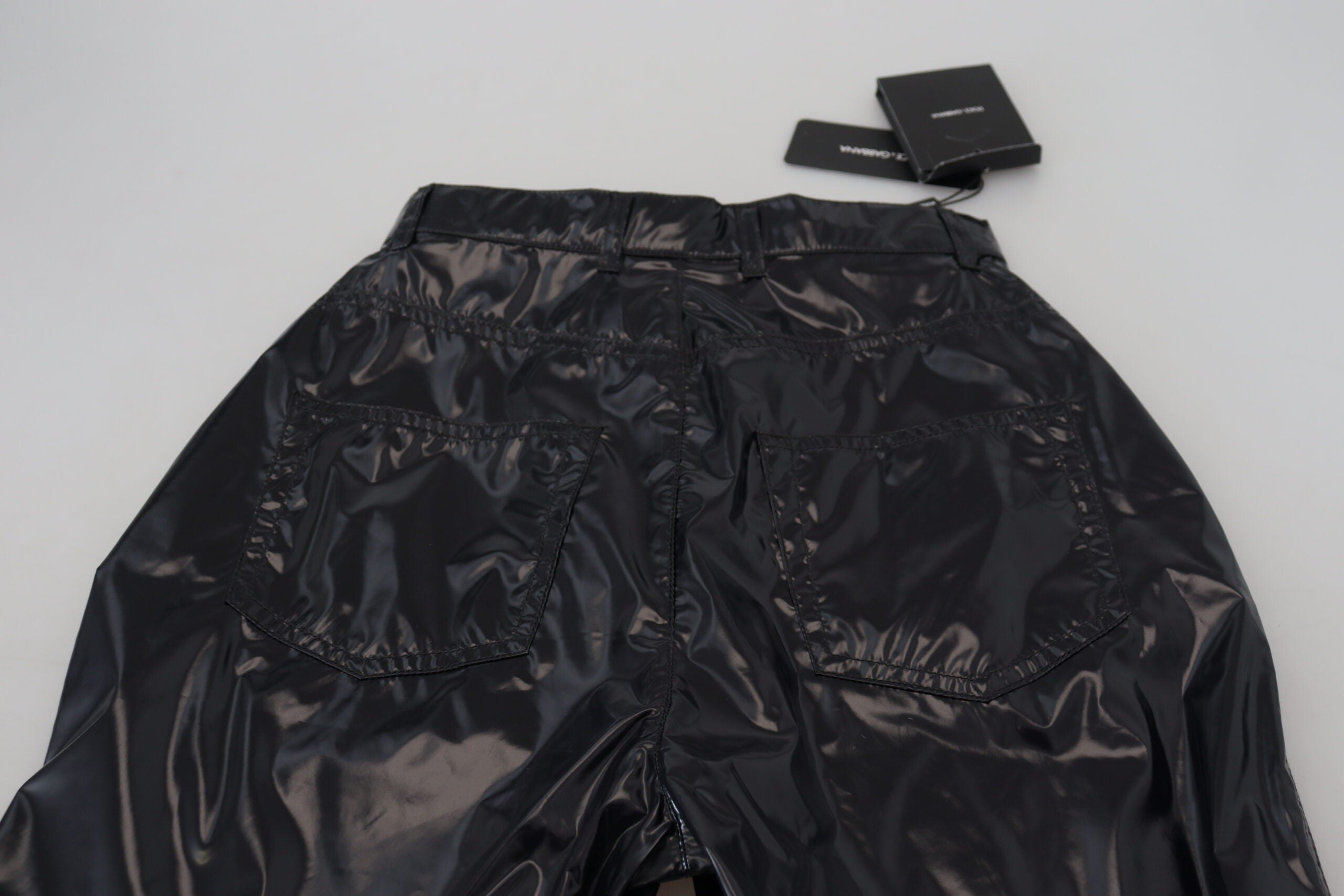 Dolce & Gabbana Black Nylon High Waist Skinny Pants -   -  Dolce & Gabbana.