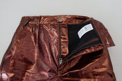 Dolce & Gabbana Metallic Bronze High Waist Skinny Jeans -   -  Dolce & Gabbana.