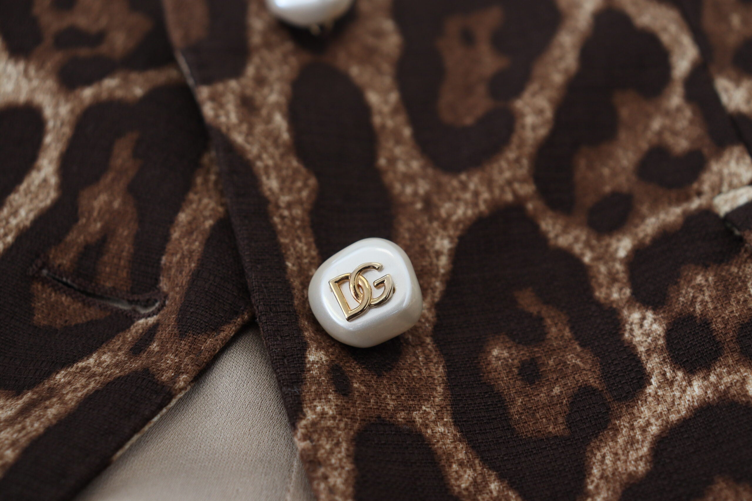 Dolce & Gabbana Brown Leopard Print Wool A-line Mini Skirt -   -  Dolce & Gabbana.