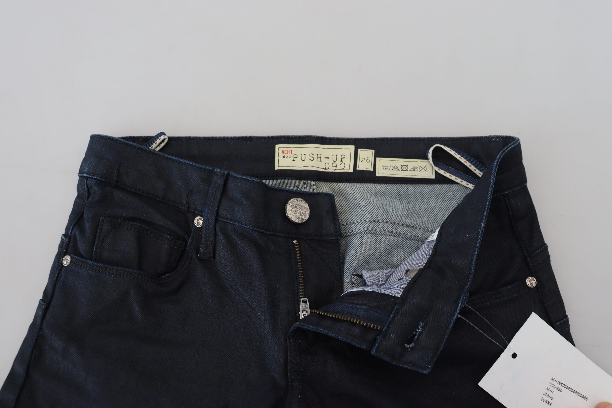 Acht Blue Cotton Low Waist Slim Fit Women Casual Denim Jeans -   -  Acht.