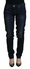 Acht Blue Cotton Skinny Low Waist Women Casual Denim Jeans -   -  Acht.