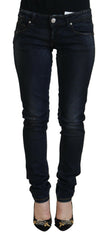 Acht Blue Cotton Low Waist Slim Fit Women Casual Jeans -   -  Acht.