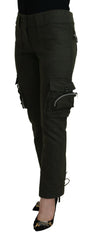 Ermanno Scervino Green Lace Up Leg Women Tapered Pants -   -  Ermanno Scervino.