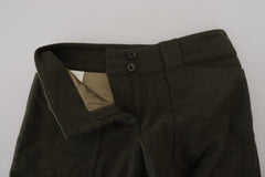 Ermanno Scervino Green Lace Up Leg Women Tapered Pants -   -  Ermanno Scervino.