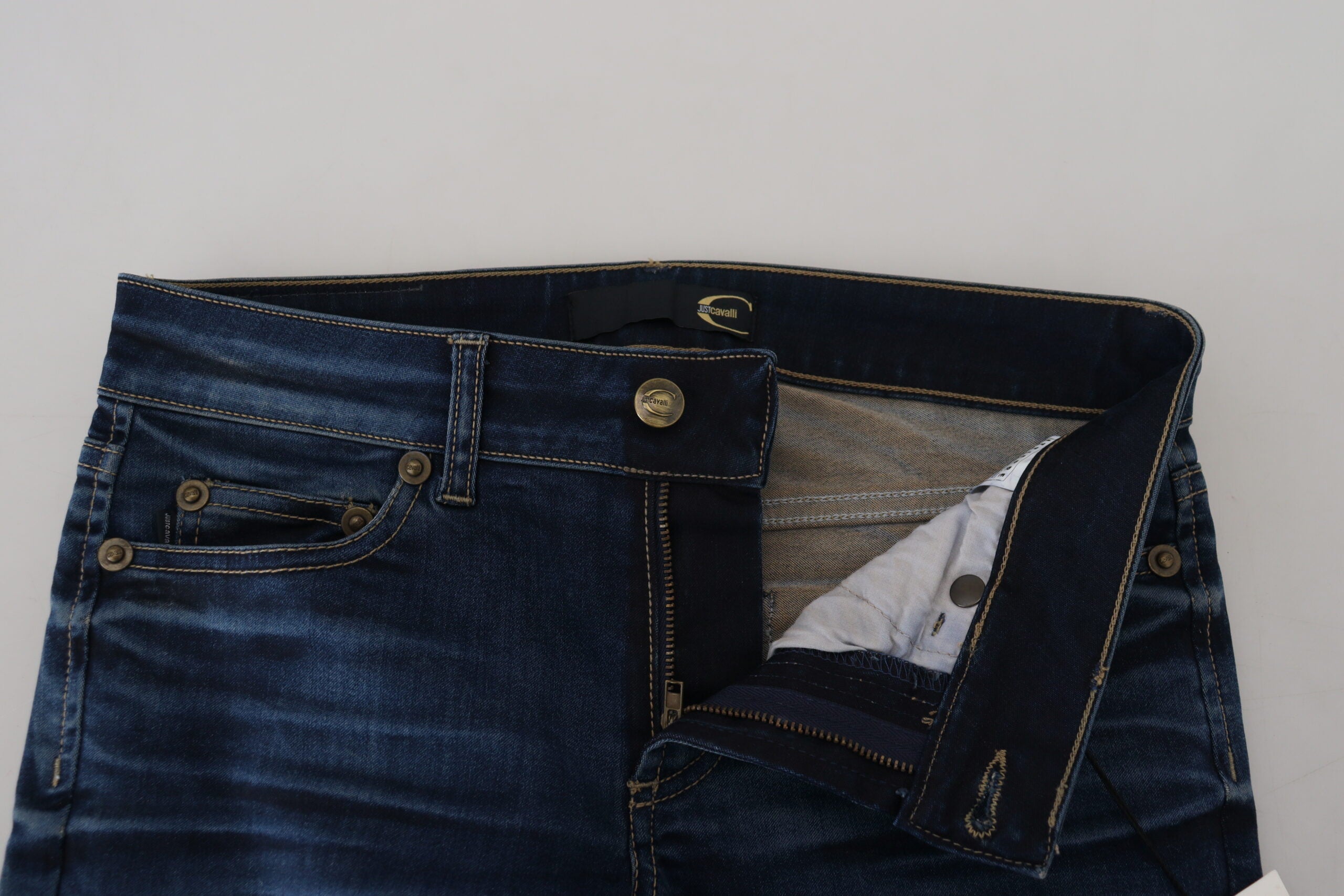 Just Cavalli Blue Cotton Women Casual Denim Jeans -   -  Just Cavalli.